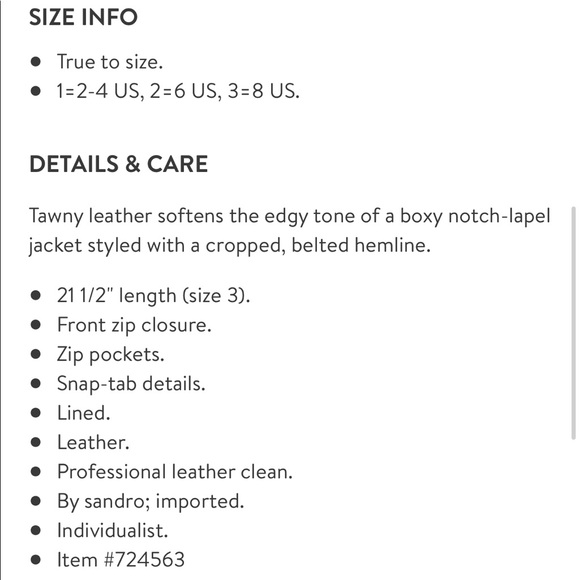 Sandro leather jacket - Picture 6 of 10